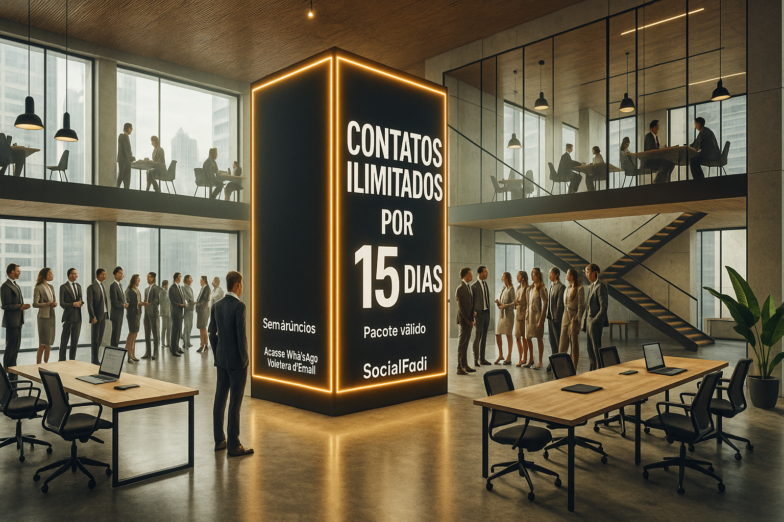 Contatos ilimitados por 15 dias